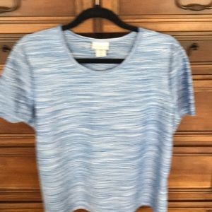 Pretty blue top with white flowing through it